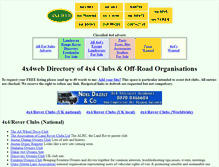 Tablet Screenshot of 4x4-clubs.co.uk